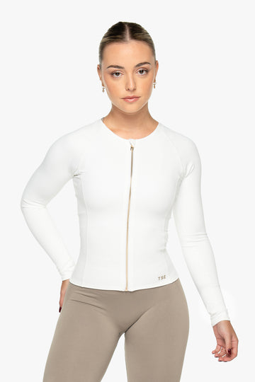 VESTE ZIP TECH - WHITE