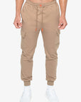 JOGGER CARGO ACTIVE TERRY - DESERT TAUPE