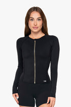 VESTE ZIP TECH SMOOTH-FIT - BLACK