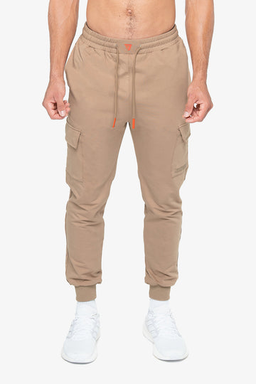 JOGGER CARGO ACTIVE TERRY - DESERT TAUPE