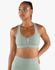 BRASSIERE ZIP TECH - MATCHA