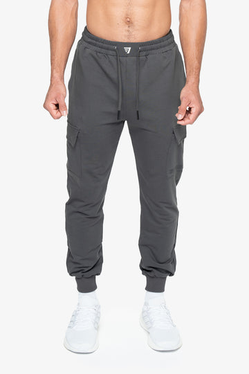 JOGGER CARGO ACTIVE TERRY - IRON GRAY