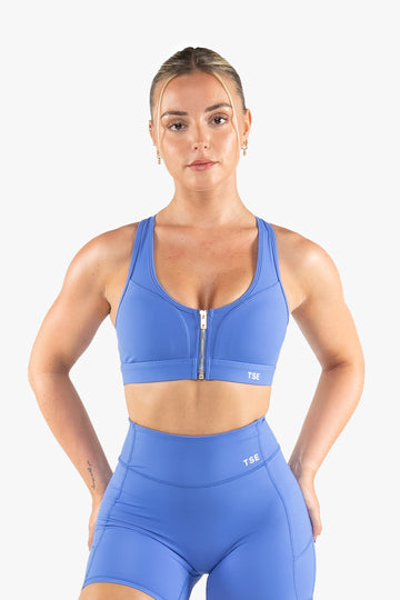 BRASSIERE ZIP TECH - SKY BLUE