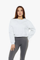 SWEATSHIRT FLEECE COTTONEASE - SILVER MIST