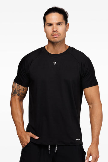 T-SHIRT RAGLAN PERFORMANCE - NOIR