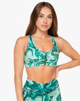 BRASSIERE ZIP TECH - GREEN MARBLE