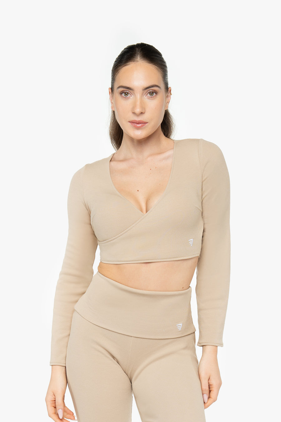 LOUNGE WRAP TOP - HAZEL