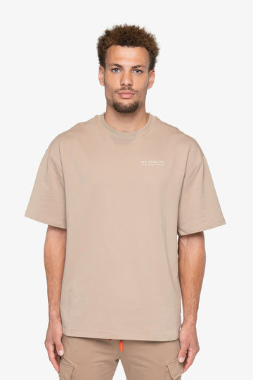 T-SHIRT OVERSIZE ACTIVE TERRY - SANDSTONE