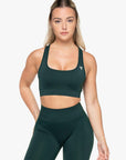 BRASSIERE CROSSED BACK SEAMLESS - EVERGREEN