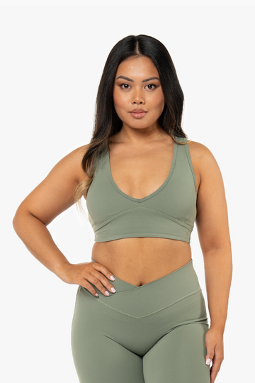 BRASSIÈRE CROSSED BACK SOFTLUXE - PISTACHIO