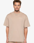 T-SHIRT OVERSIZE ACTIVE TERRY - SANDSTONE