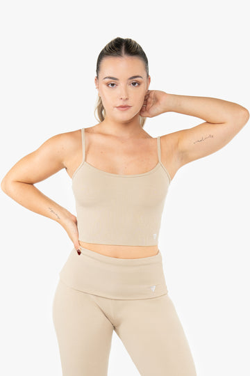 LOUNGE CROP TOP - HAZEL