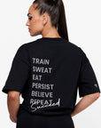 T-SHIRT OVERSIZE FITCLUB - NOIR