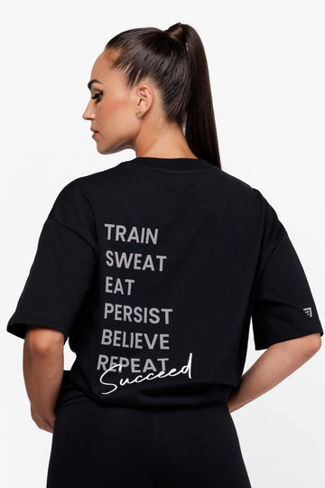 T-SHIRT OVERSIZE FITCLUB - NOIR