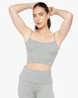 LOUNGE CROP TOP - MARL