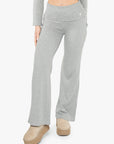 LOUNGE WRAP PANTS - MARL