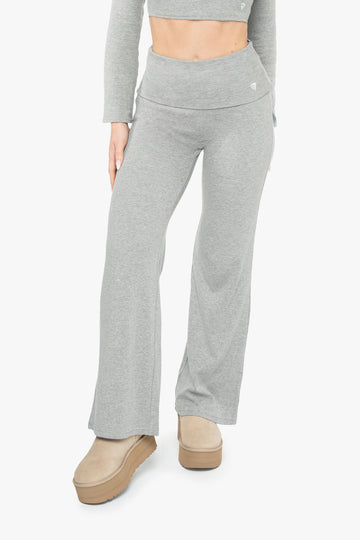 LOUNGE WRAP PANTS - MARL