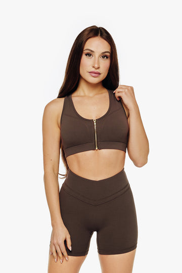 BRASSIÈRE ZIP-TECH SOFTLUXE - ESPRESSO