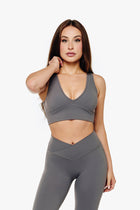 BRASSIÈRE CROSSED BACK SOFTLUXE - MOON GREY