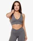 BRASSIÈRE CROSSED BACK SOFTLUXE - MOON GREY