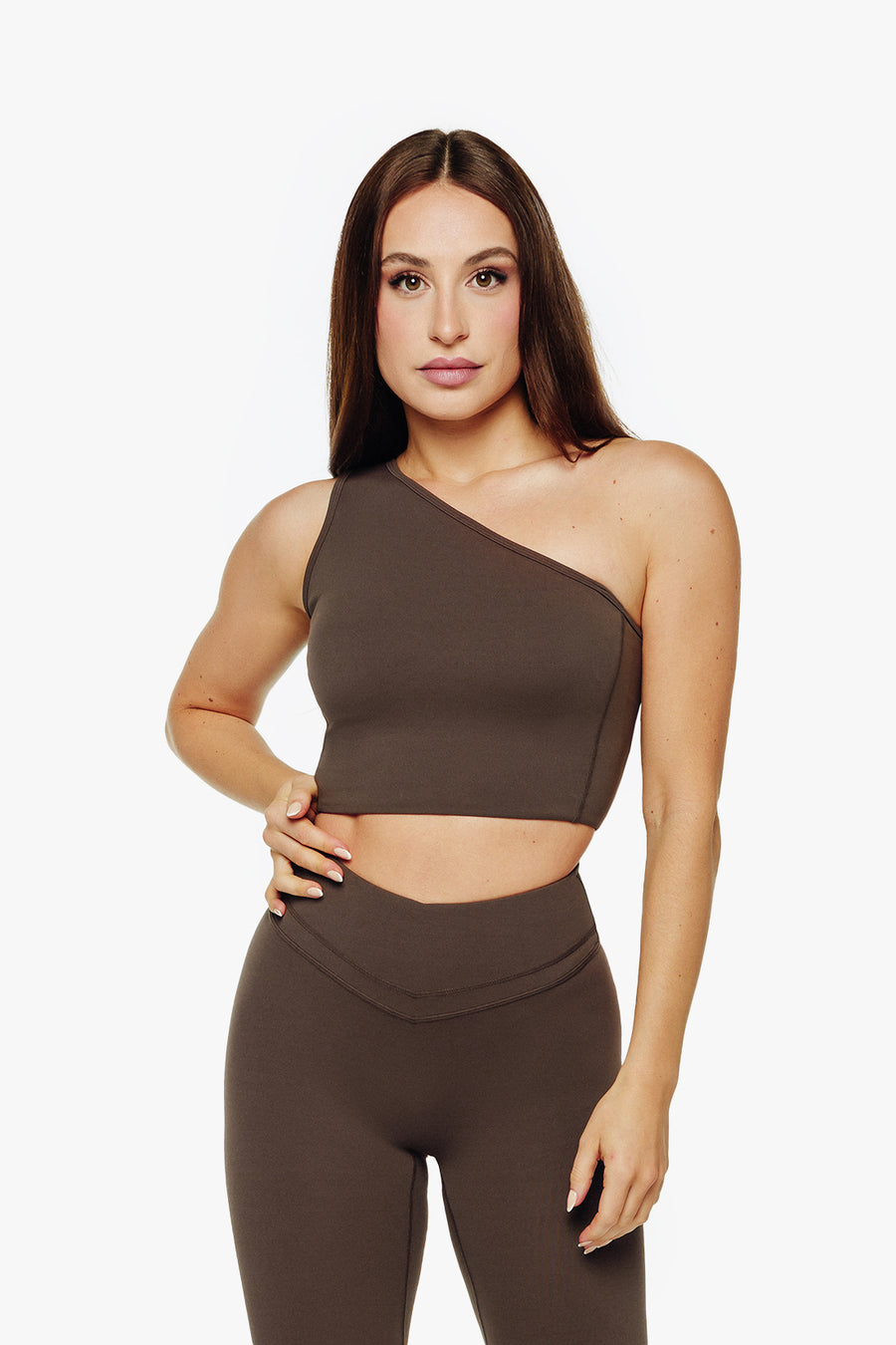 TOP ASYMÉTRIQUE SOFTLUXE - ESPRESSO