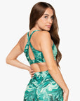 BRASSIERE ZIP TECH - GREEN MARBLE