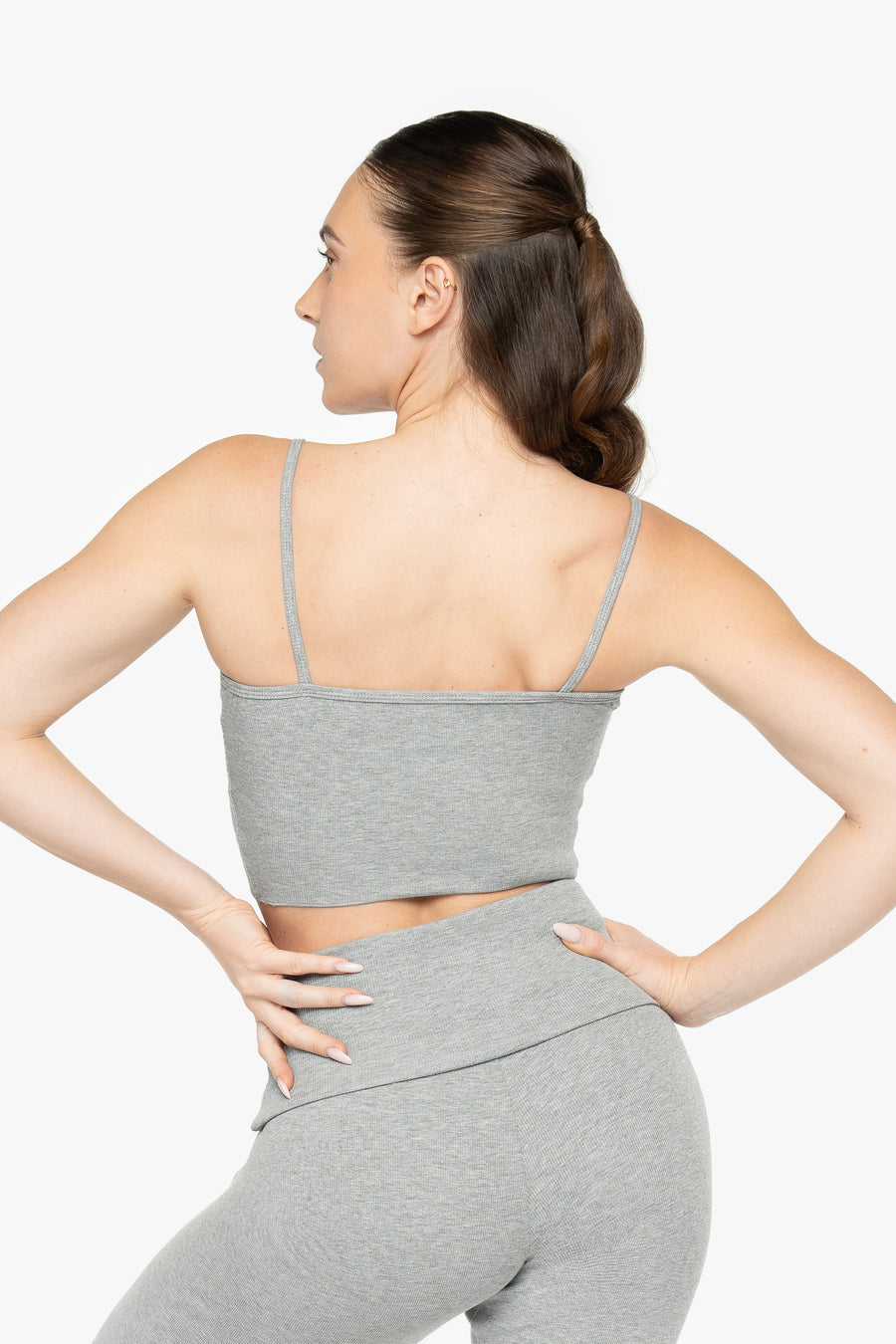 LOUNGE CROP TOP - MARL