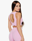 BRASSIÈRE CROSSED BACK SOFTLUXE - ROSE GLOW