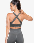 BRASSIÈRE CROSSED BACK SEAMLESS - GREY