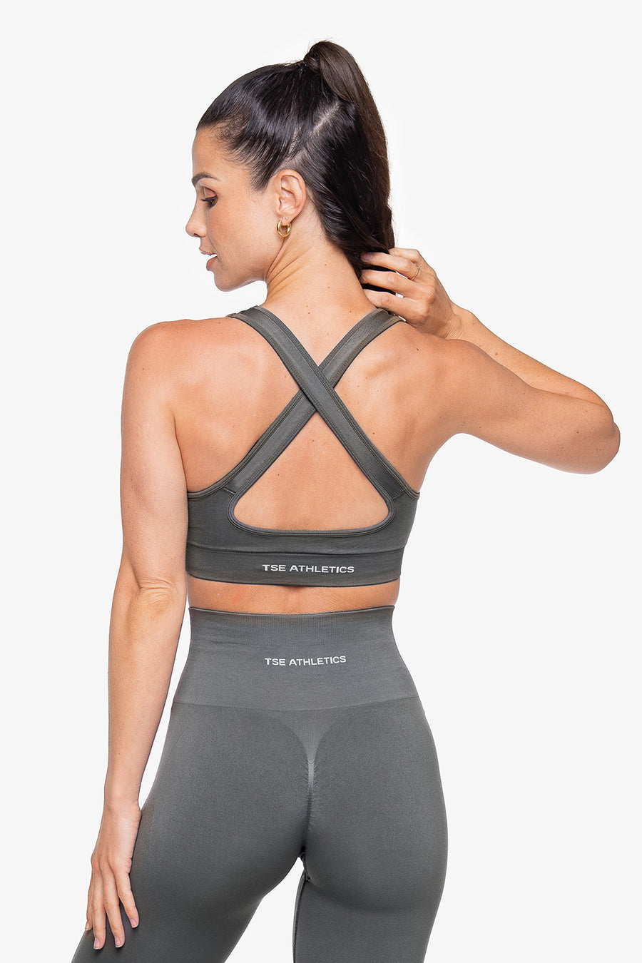 BRASSIÈRE CROSSED BACK SEAMLESS - GREY