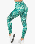 LEGGING CROSSED - GREEN MARBLE