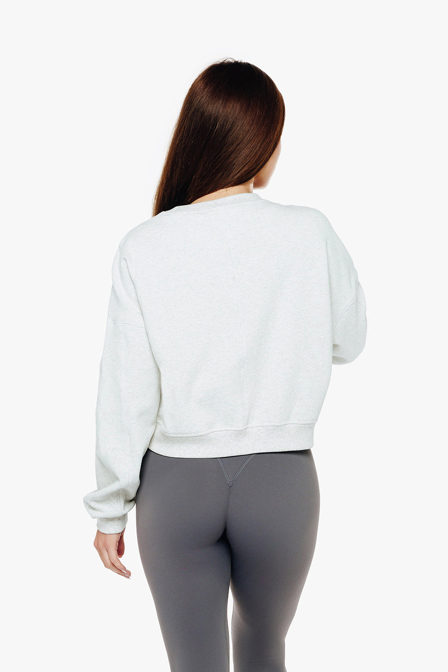 SWEATSHIRT FLEECE COTTONEASE - SILVER MIST