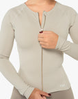 VESTE ZIP TECH - NUDE