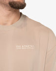 T-SHIRT OVERSIZE ACTIVE TERRY - SANDSTONE