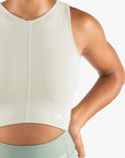 DÉBARDEUR POWER CROP SMOOTH-FIT - SEASHELL