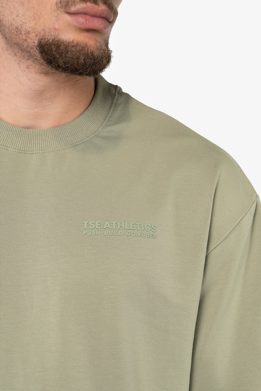 T-SHIRT OVERSIZE ACTIVE TERRY - FROSTY GREEN