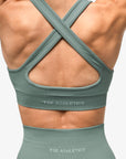 BRASSIÈRE CROSSED BACK SEAMLESS - LAGOON