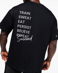 T-SHIRT OVERSIZE FITCLUB - NOIR