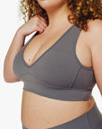 BRASSIÈRE CROSSED BACK SOFTLUXE - MOON GREY