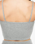 LOUNGE CROP TOP - MARL