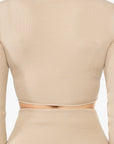 LOUNGE WRAP TOP - HAZEL