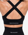 BRASSIÈRE CROSSED BACK SEAMLESS - BLACK