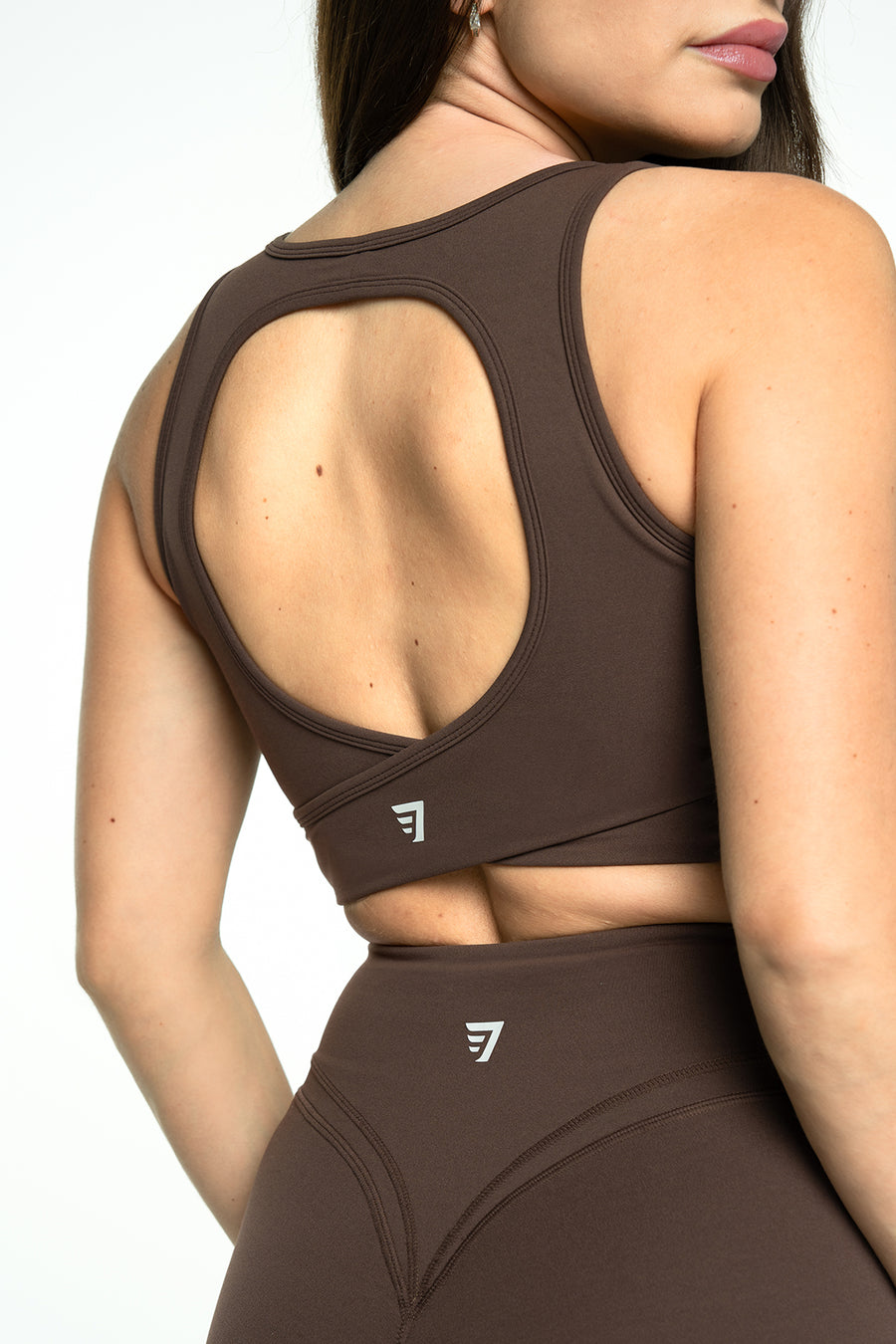 BRASSIÈRE CROSSED BACK SOFTLUXE - ESPRESSO