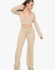 LOUNGE WRAP PANTS - HAZEL