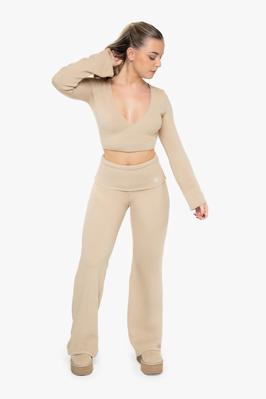 LOUNGE WRAP PANTS - HAZEL