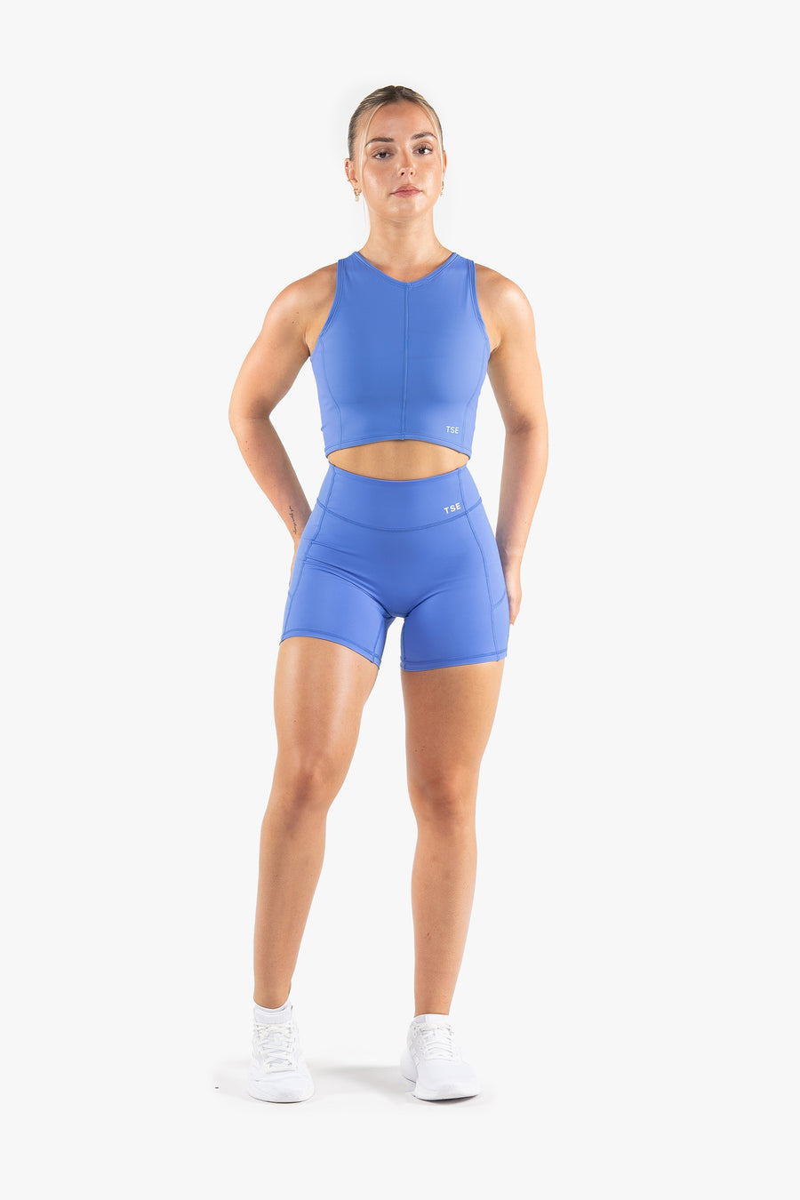 DÉBARDEUR POWER CROP SMOOTH-FIT - SKY BLUE