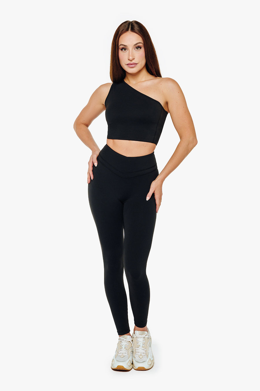 TOP ASYMÉTRIQUE SOFTLUXE - BLACK