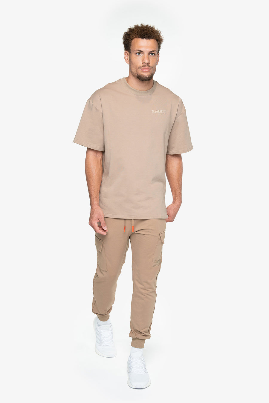 JOGGER CARGO ACTIVE TERRY - DESERT TAUPE