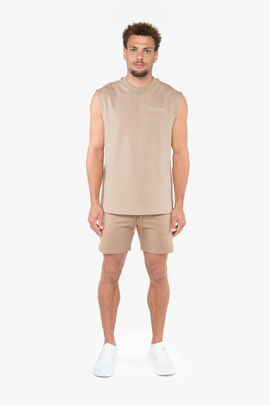 SHORT ACTIVE TERRY - DESERT TAUPE