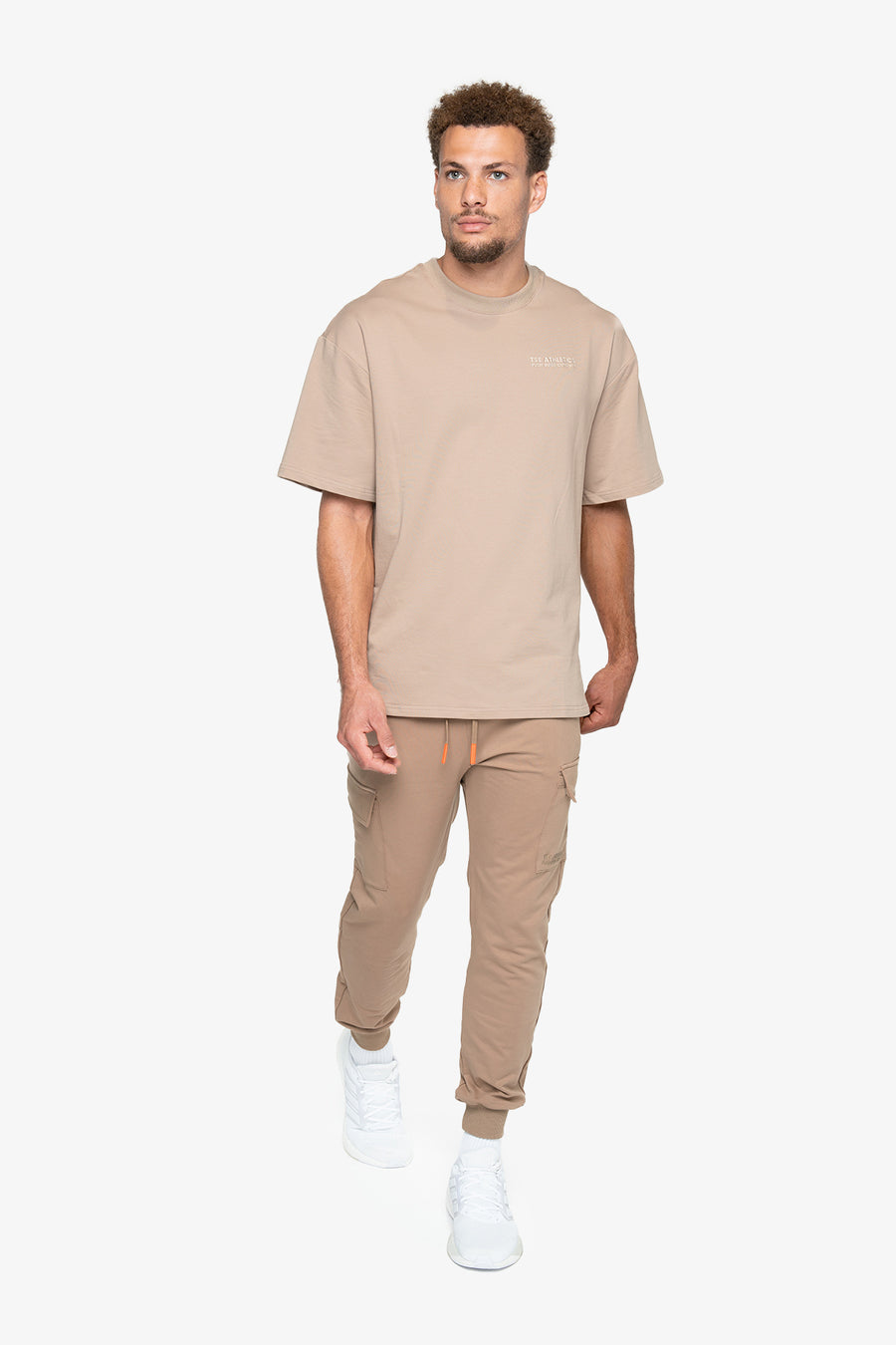 T-SHIRT OVERSIZE ACTIVE TERRY - SANDSTONE